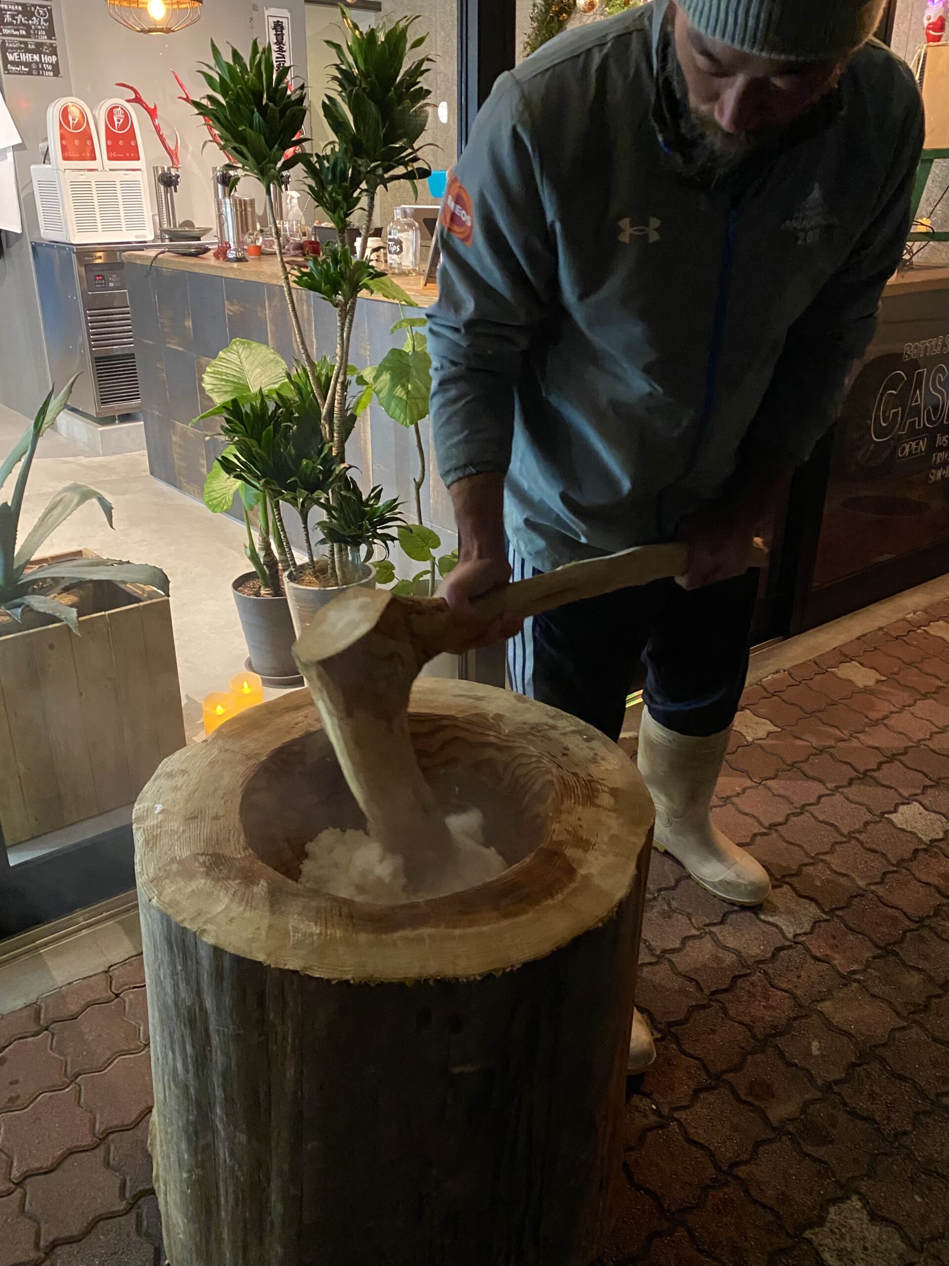 餅つきと樹木希林さん